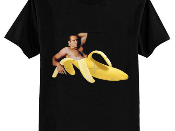 Nicolas cage banana pattern classic t-shirt