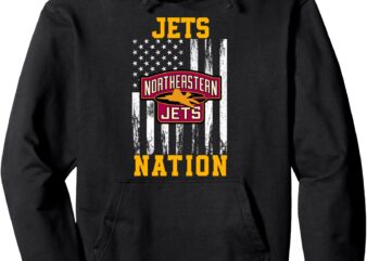 Northeastern Jets Logo Nation HS Pullover Hoodie