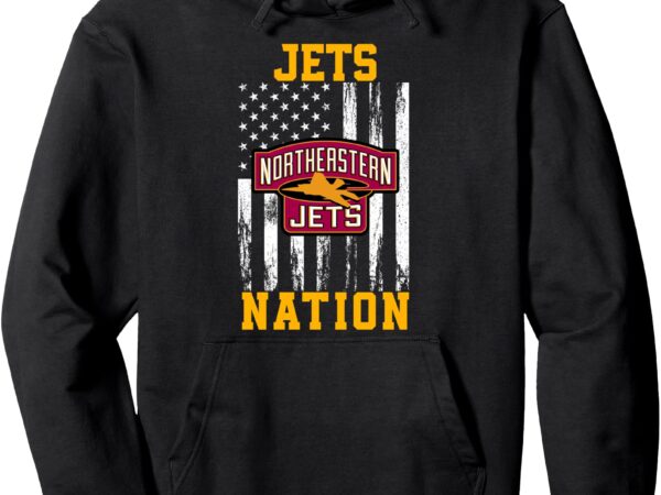 Northeastern jets logo nation hs pullover hoodie T shirt vector artwork