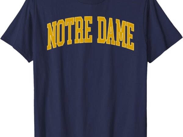 Notre dame in retro t-shirts & tees t-shirt