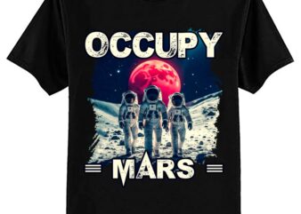 Occupy Mars Astronomy Space Explorer T-Shirt ltsp