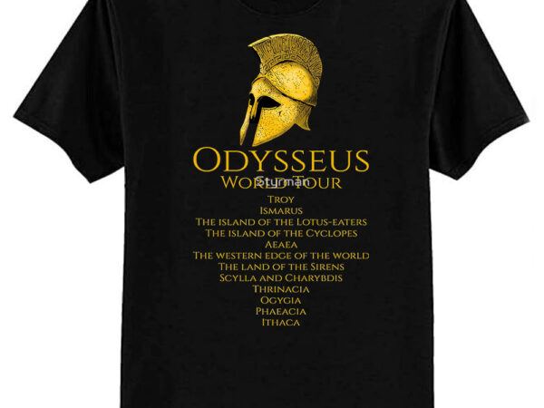 Odysseus world tour – ancient greek mythology essential t-shirt