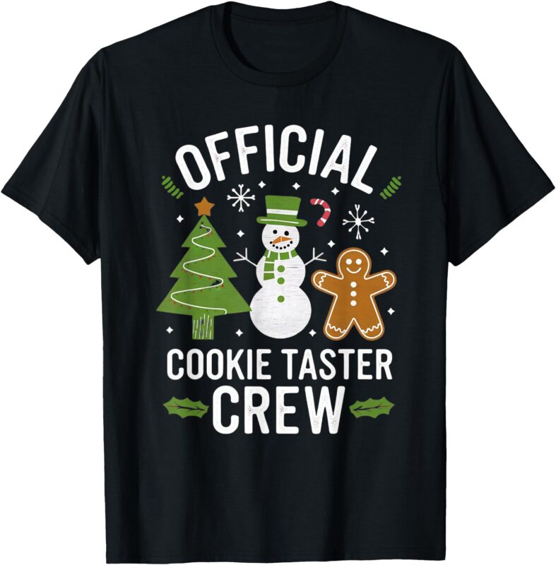 Official Christmas Cookie Tester Taster Baking Crew Toddler T-Shirt