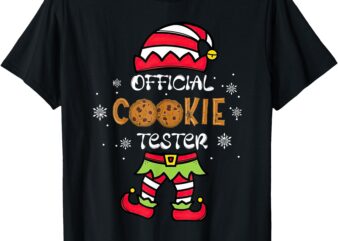 Official Cookie Tester Shirt Funny Family Christmas Pajamas T-Shirt