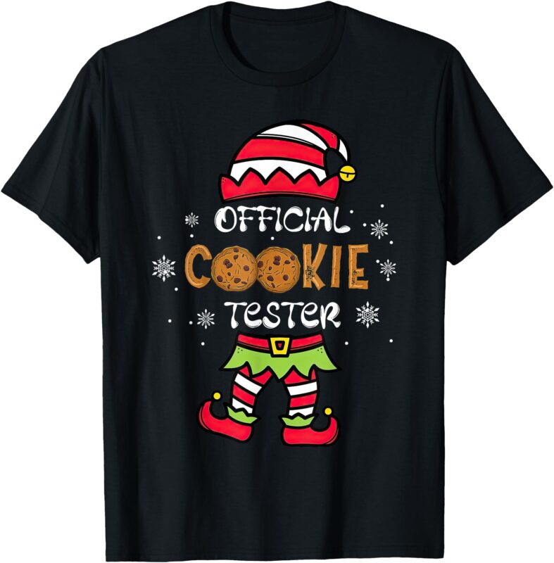 Official Cookie Tester Shirt Funny Family Christmas Pajamas T-Shirt