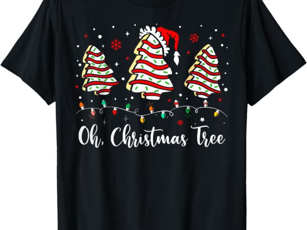 Oh christmas tree cakes debbie becky jen cake lovers xmas t-shirt