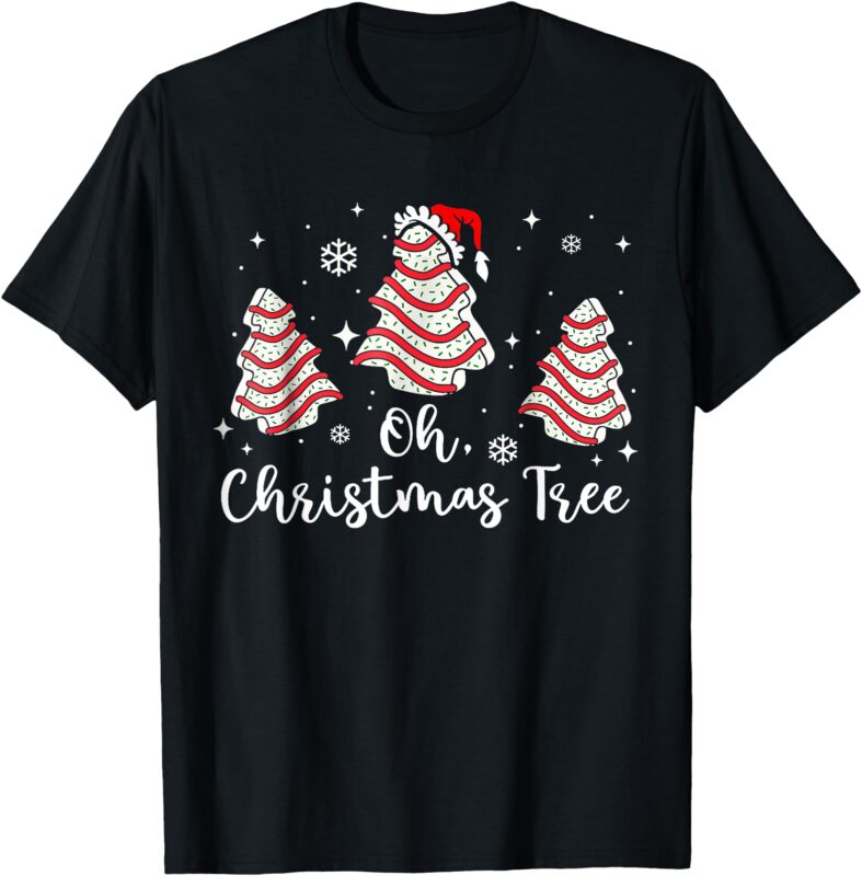 Oh Christmas Tree Cakes Debbie Funny Christmas Snack Cake T-Shirt