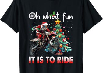 Oh What Fun It is to Ride Motocross Christmas T-Shirt