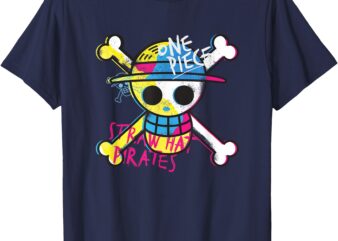 One Piece Straw Hat Pirates Colour Logo Monkey D Luffy T-Shirt