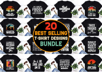 POD Best Selling T-Shirt Design Bundle