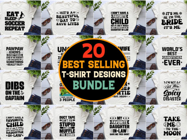 Pod best selling t-shirt design bundle