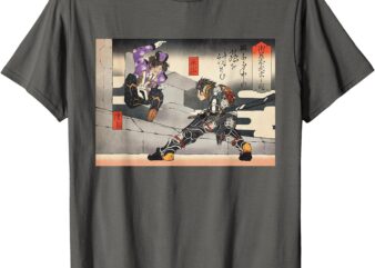 PSO2 Ash vs. Doudou Ukiyo-e Style T-Shirt T-Shirt