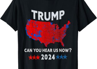 Patriotic Red and Blue Map – USA County Election Map T-Shirt