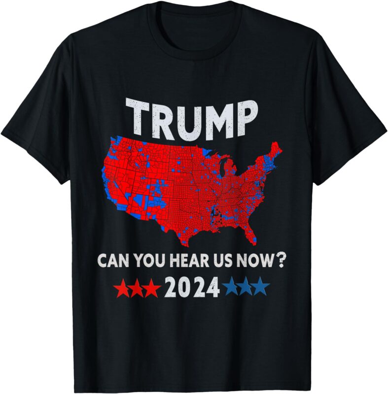 Patriotic Red and Blue Map – USA County Election Map T-Shirt