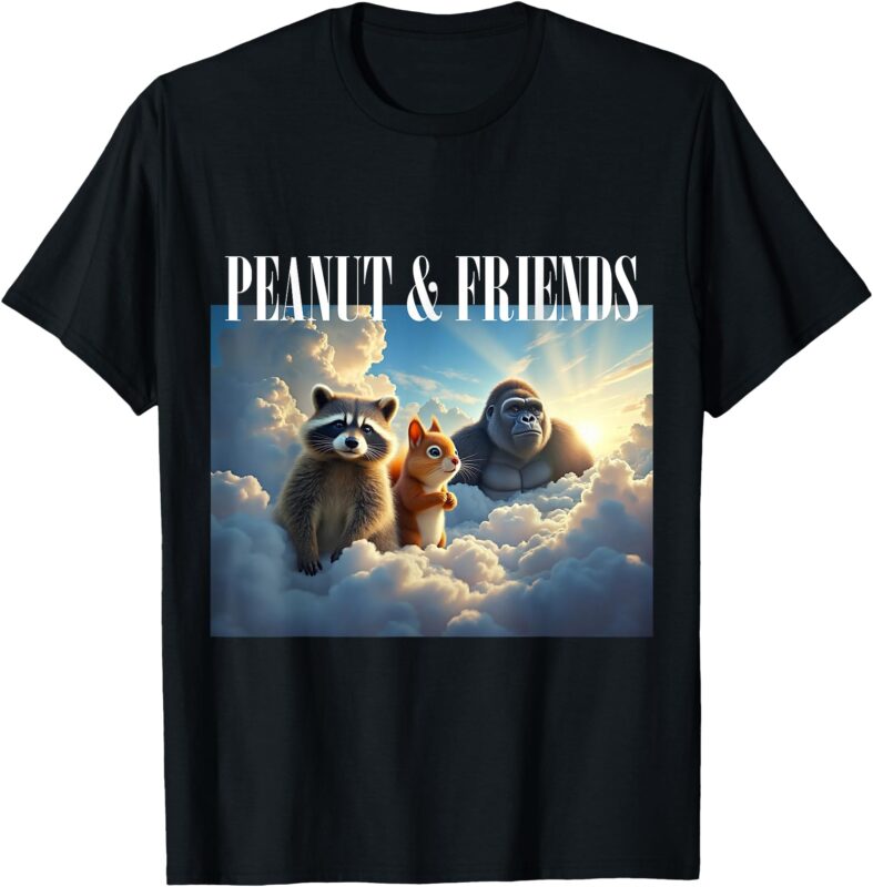 Peanut Squirrel & Friends _ Fred the Racoon, Harambee T-Shirt