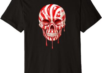 Peppermint Skull Premium T-Shirt