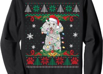 Poodle Christmas Ugly Sweater Funny Dog Lover Xmas Sweatshirt