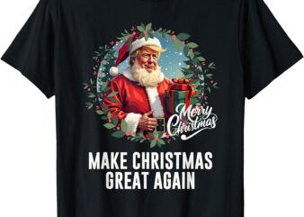 President Donald Trump Make Christmas Great Again Santa T-Shirt