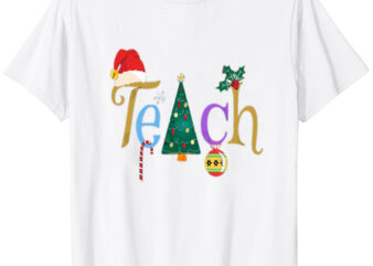 Pretty Teacher’s Christmas Holiday T-Shirt