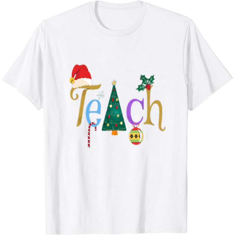 Pretty Teacher’s Christmas Holiday T-Shirt