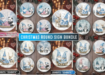 Christmas Round Sign Bundle,Christmas Ornament Sign Bundle,Christmas T-Shirt Design, Christmas ,Christmas ornaments,Round Sign Sublimation