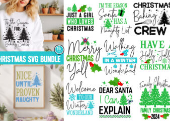 Christmas t-shirt design bundle, christmas svg bundle,christmas svg, funny christmas svg, christmas shirt svg, merry christmas svg, santa