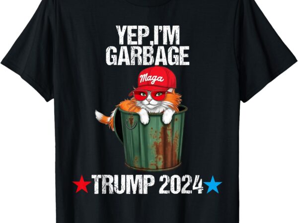 Proud maga cat garbage biden trashy fans apparel t-shirt