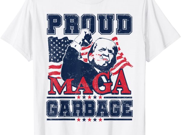 Proud maga garbage vote trump 2024 trump supporter garbage t-shirt