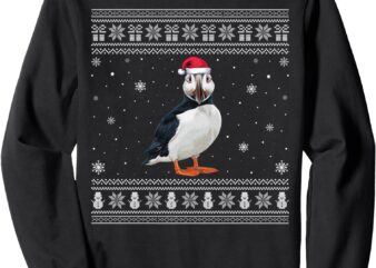 Puffin Lovers Men Women Santa Ugly Xmas Sweater Sweatshirt