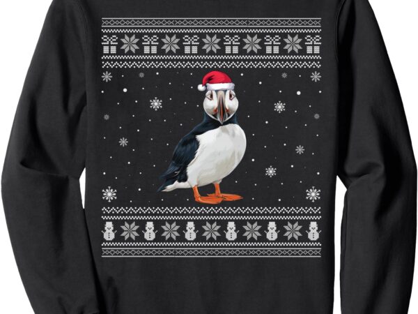 Puffin lovers men women santa ugly xmas sweater sweatshirt