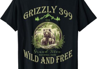 Queen Of The Teton Grizzly 399 Bear Wildlife Forest Preserve T-Shirt