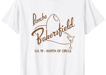 Rancho Bakersfield Retro Defunct Motel California T-Shirt