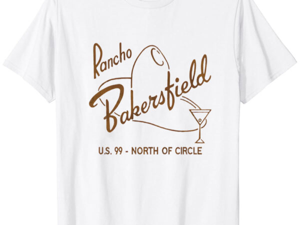 Rancho bakersfield retro defunct motel california t-shirt