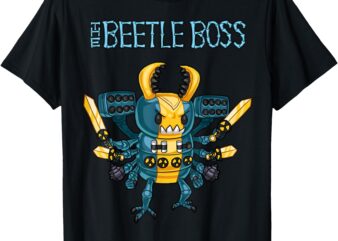 Recess Time boss battle awesome Anime style Beetle Robot T-Shirt