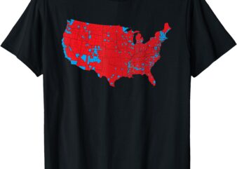 Red Wave Map of USA in the 2024 Presidential Election Maga T-Shirt