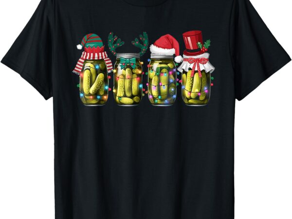 Retro canned pickles christmas light, homemade pickle jar t-shirt