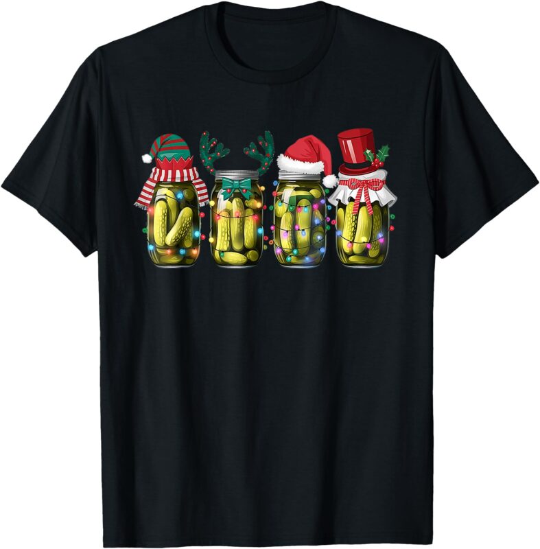 Retro Canned Pickles Christmas Light, Homemade Pickle Jar T-Shirt