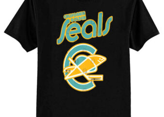 Retro Defunct California Golden Seals Ice Hockey T-Shirt