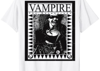 Retro Vampire The Masquerade Fitted T-Shirt