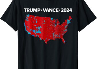 Retro Vintage Trump Vance 2024 Electoral Map T-Shirt