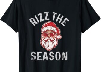 Rizz The Season Funny Santa Claus Christmas T-Shirt