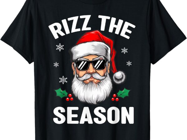 Rizz the season santa kids teen boys funny christmas men t-shirt