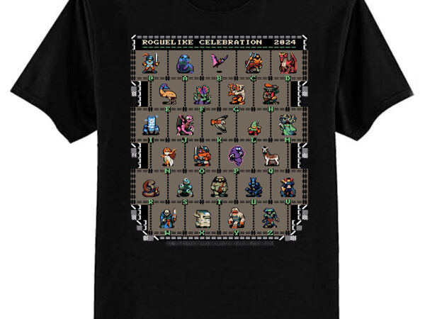 Roguelike celebration 2024 (background) long t-shirt