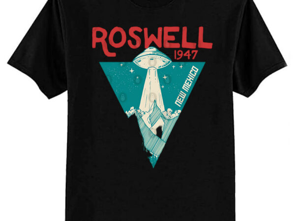 Roswell new mexico 1947 ufo beam flying saucer abduction t-shirt