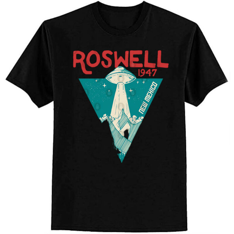 Roswell new mexico 1947 ufo beam flying saucer abduction T-Shirt