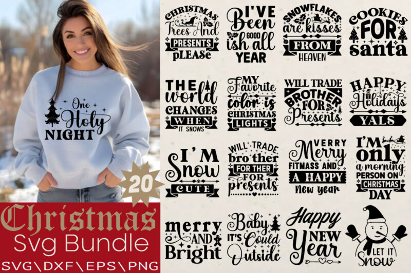 Christmas T-shirt Bundle Christmas Svg Bundle