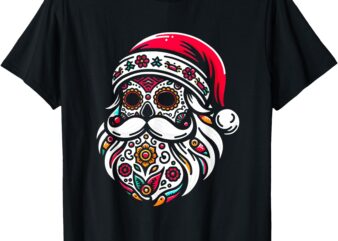 Santa Mexico Calavera Christmas T-Shirt