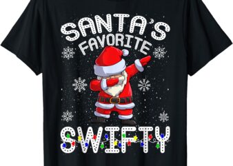 Santa’s Favorite Swifty Merry Santa Christmas T-Shirt