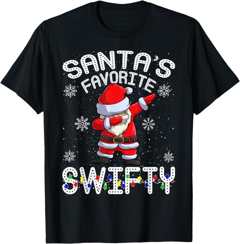 Santa’s Favorite Swifty Merry Santa Christmas T-Shirt