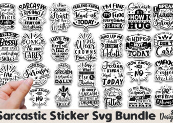 Sarcastic Sticker T-shirt Bundle Sarcastic Sticker Svg Bundle